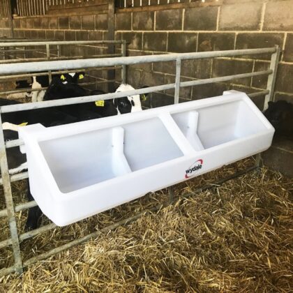 Plastic feed trough