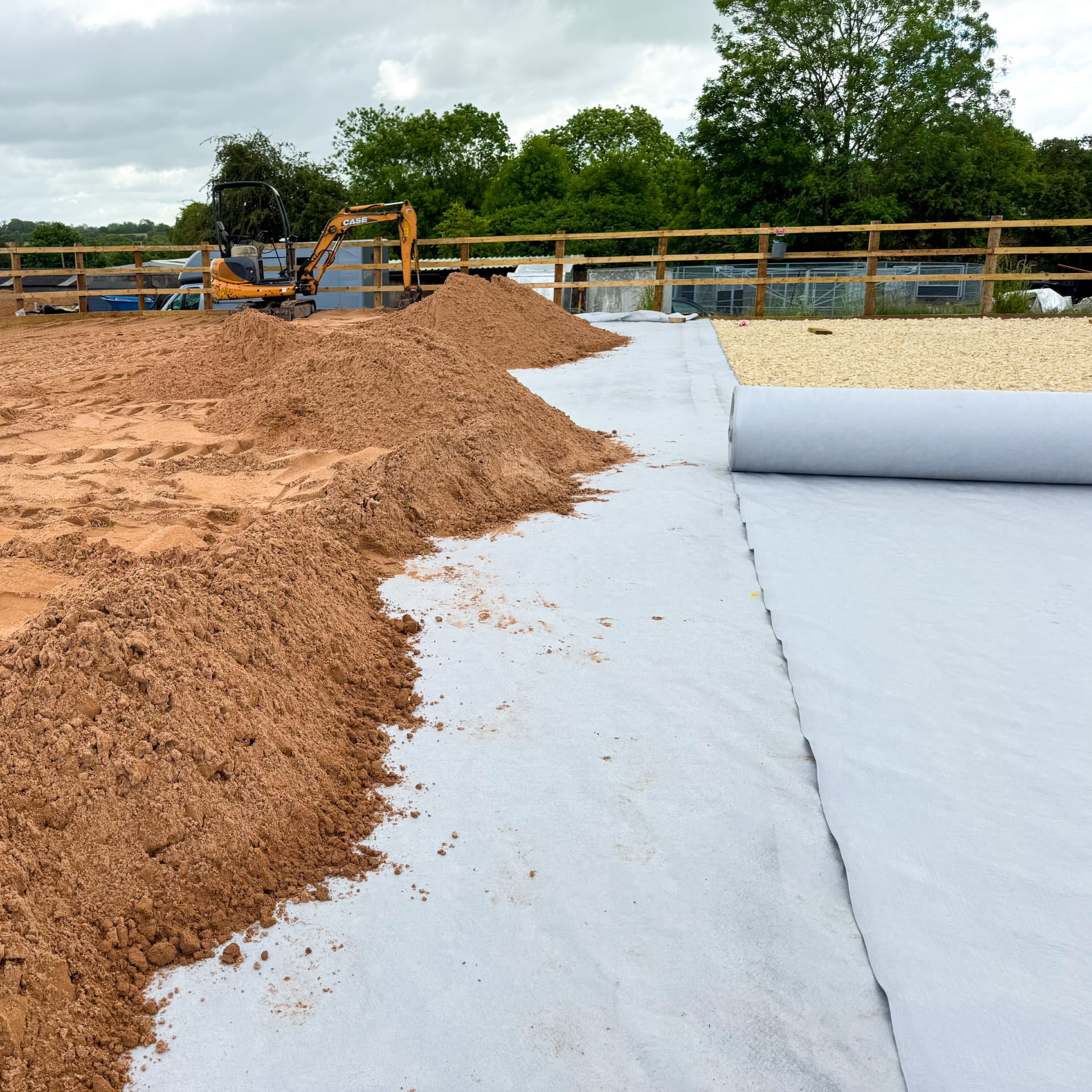 Non-Woven Geotextile Mat for Horse Arenas & Ménages