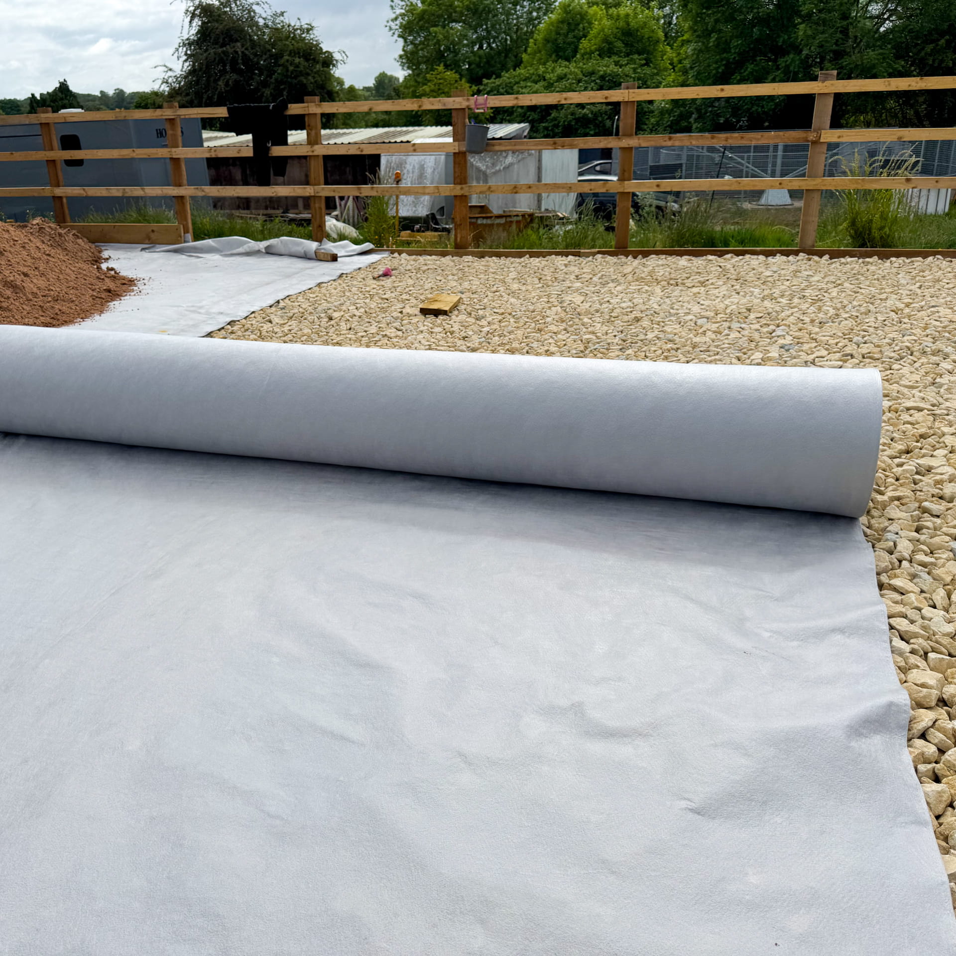 Premium Non-Woven Geotextile Mat horse menage