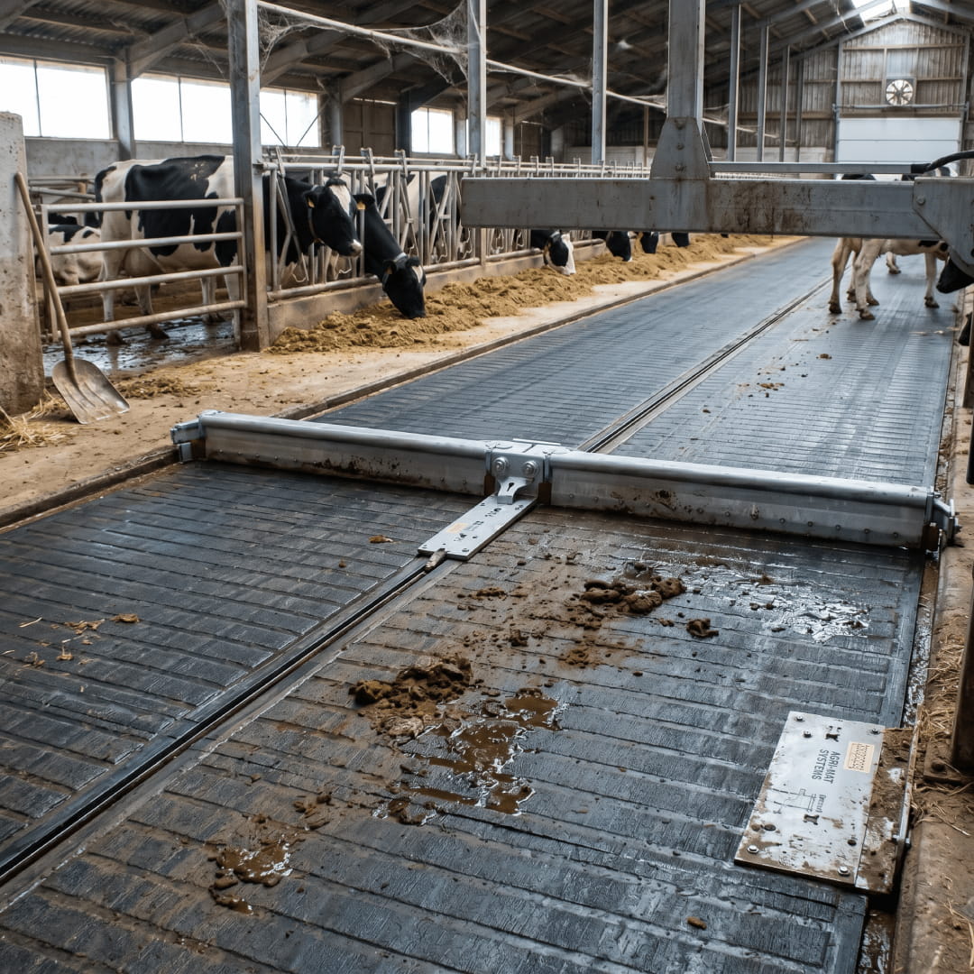 Low emission rubber mats intershape