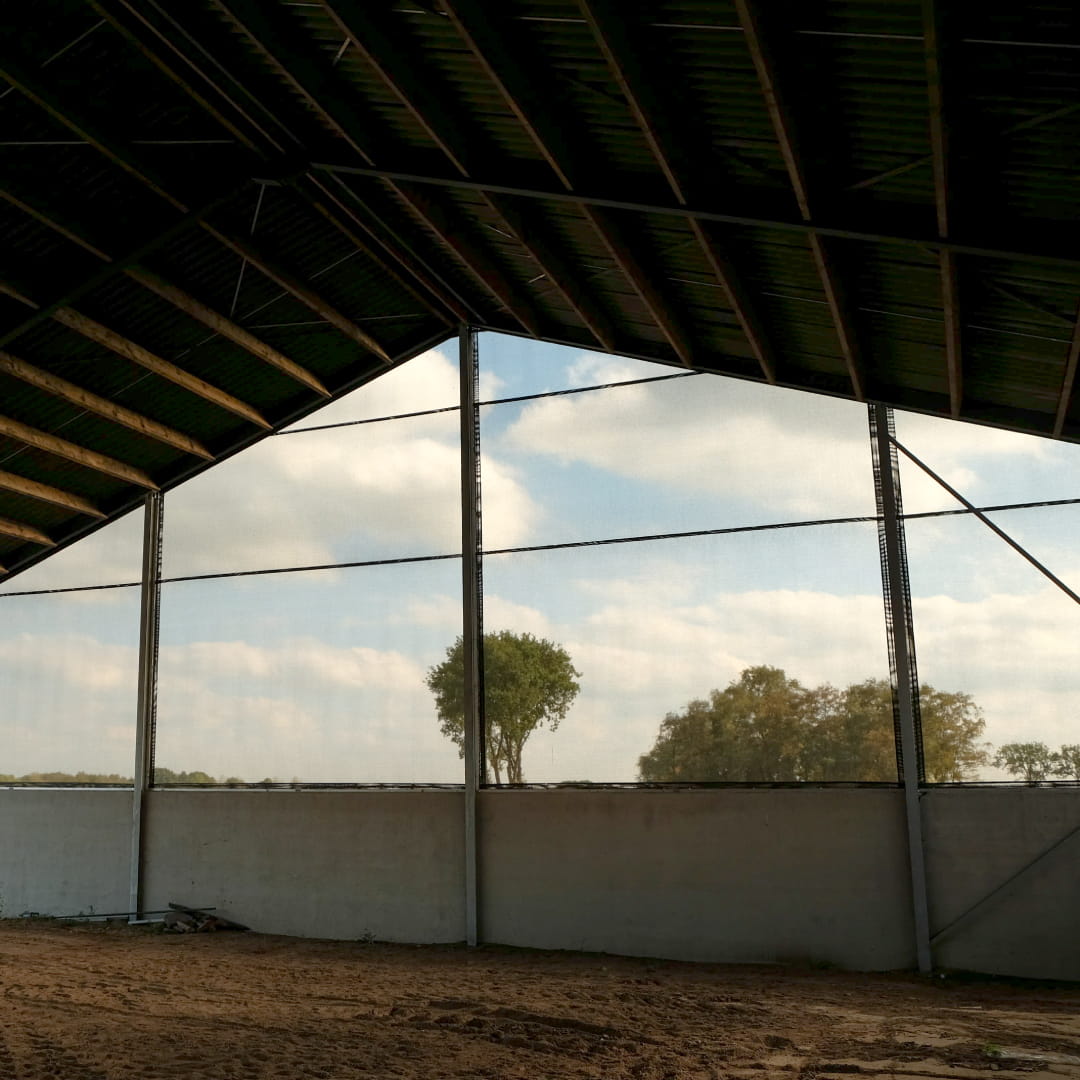Fixed windbreak nets